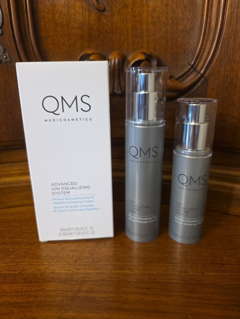QMS Medicosmetics Advanced Ion Equalizing System 2-Step Night Routine--NIB
